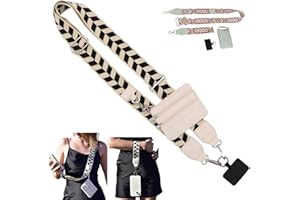 ZAGEVIVIN Phone Strap With Zippered Pouch,3 In 1 Clip and Go Strap For Phone With Wallet Crossbody Cell Phone Strap Crossbody