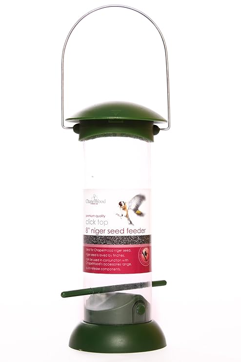 Chapelwood 8 Inch Click Top Niger Seed Bird Feeder Amazon Co Uk