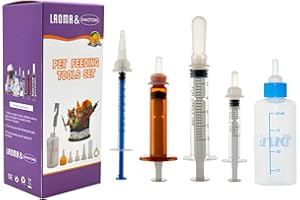 SHAOTONG Kitten Bottles for Nursing. Pet Puppy Bottles. Dog and cat and Wild Animal Silicone Nipples (Feeding Tool)