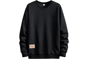 HAOREEKZ Sweatshirts For Men,2022 Winter New Trend Color Top T-Shirt Casual Youth Crewneck Long Sleeve Pullover Sweater