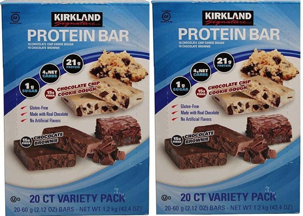 Kirkland Signature Protein bar energy variety pack JNDZuG, 2Pack (20 Count) Health