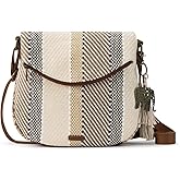Sakroots Artist Circle Foldover Crossbody Bag in Eco-Twill, Multifunctional Purse