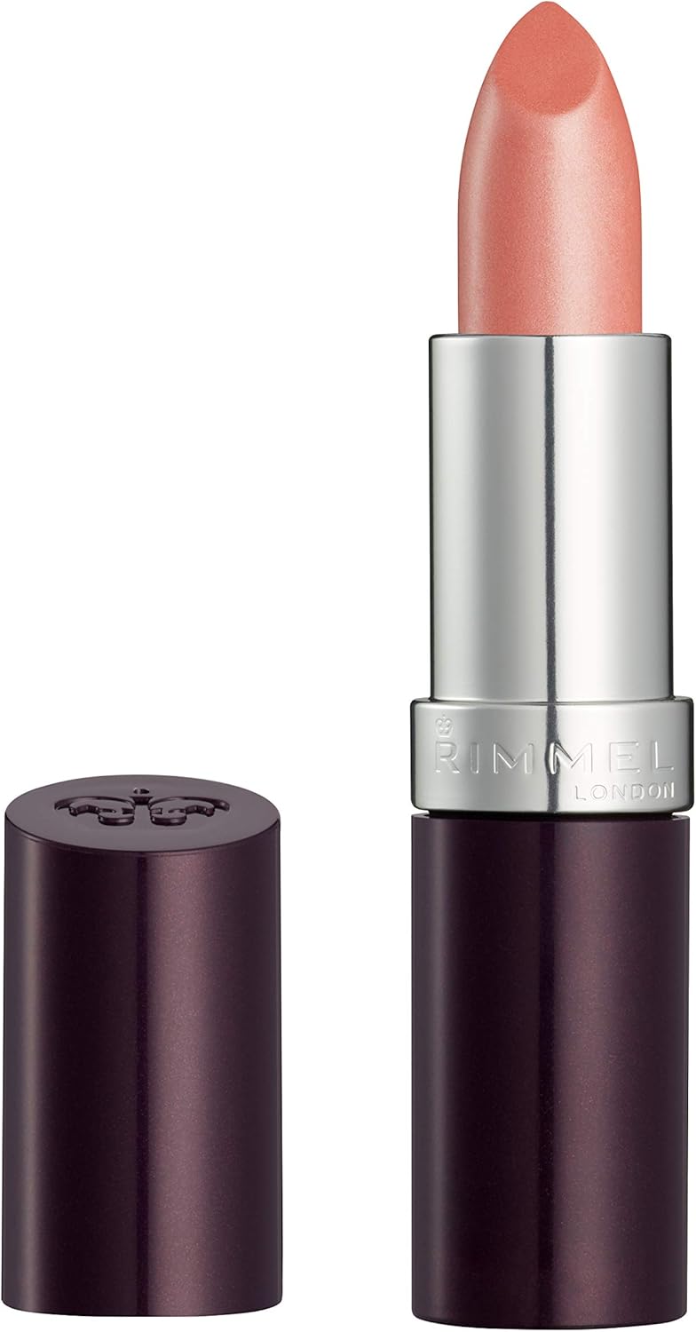 Rimmel Lasting Finish Lipstick 206 Pink-Key-Promise, Creamy Satin Finish, Long Lasting 8 HR Wear, Comfortable Formula, Rich Pigment