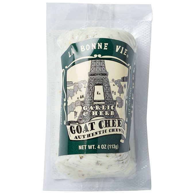 LA BONNE VIE Goat Cheese with Garlic and Herbs, 4oz