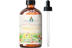 EVOKE OCCU Vanilla Essential Oil 4 Fl Oz, Pure Vanilla Oil for Skin, Diffuser, Aromatherapy - 118ml