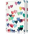Fintie Photo Album for 4x6 Photos - 112 Pockets Vegan Leather Cover Memory Albums Book for Birthday Family Anniversary Vacation Pictures, Raining Hearts