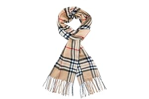 vimate Plaid Scarf for Men Women,Super Soft Classic Tartan Checkered Neck Scarves