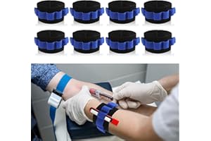 LUSOFIE 8 Pcs Phlebotomy Practice Kit - Professional Blood Draw Training Arms with Tube Holder Wristband for Phlebotomists & Nursing Student