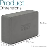 Core Balance Yoga Blocks Set of 2 with Adjustable Strap Grey EVA Foam view 6