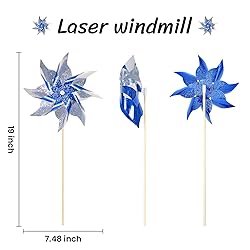 10 Pack Reflective Pinwheels for Yard and