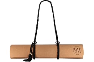 YogizMat Macramé Yoga Mat Strap - Extra Long (66 in) Carrying Sling. Use For Stretching. Handmade and Eco-Friendly