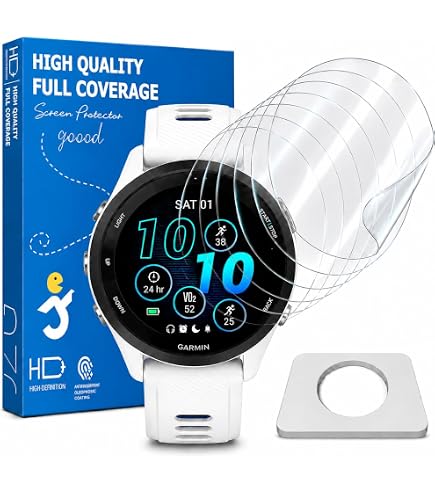 Pellicola TPU Smartect Per Garmin Forerunner 265s – 3 Pezzi, Anti-Bolle, Anti-Impronte, Copertura Totale Display