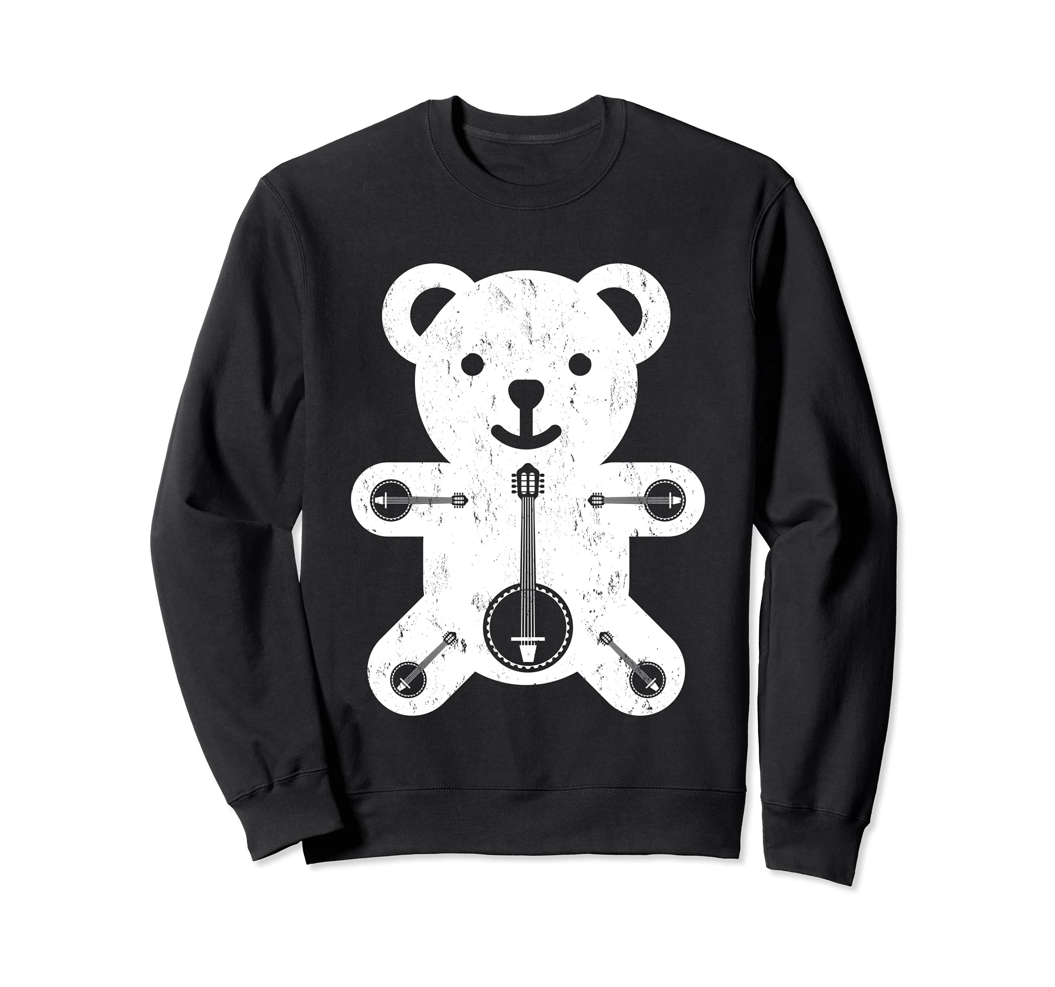 Banjo Playing Bear Bluegrass Banjo Bear Sweatshirt