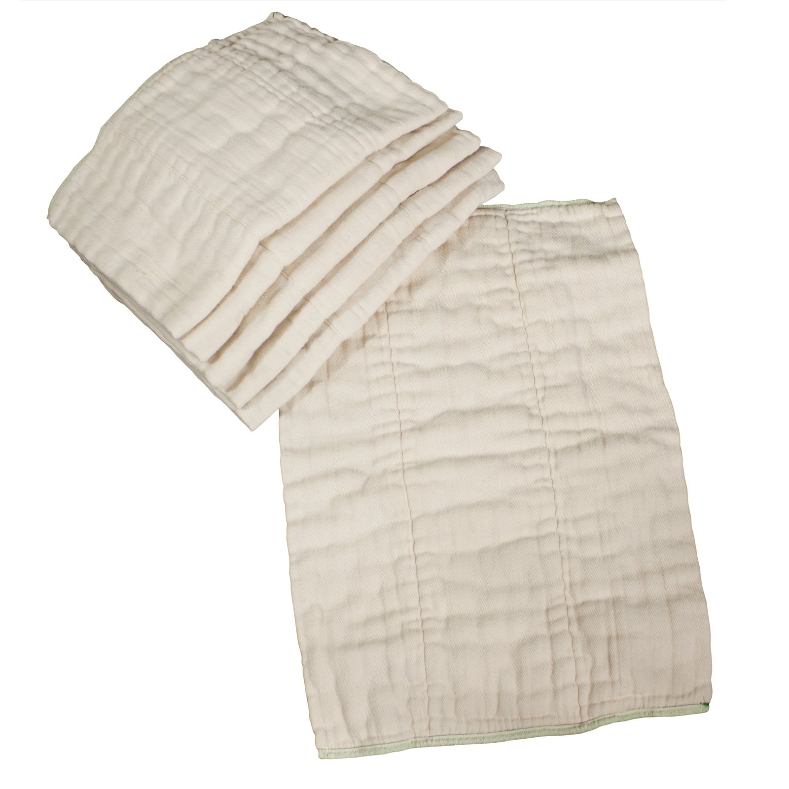 OsoCozy Unbleached Prefold Cloth Diapers 12 count, Infant