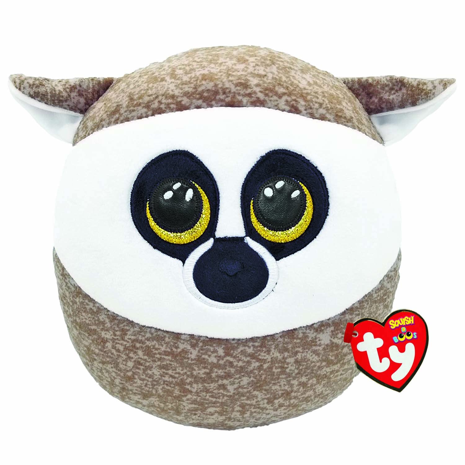 TY Linus Lemur Squish a Boos 14" | Beanie Baby Soft Plush Toy | Collectible Cuddly Stuffed Teddy