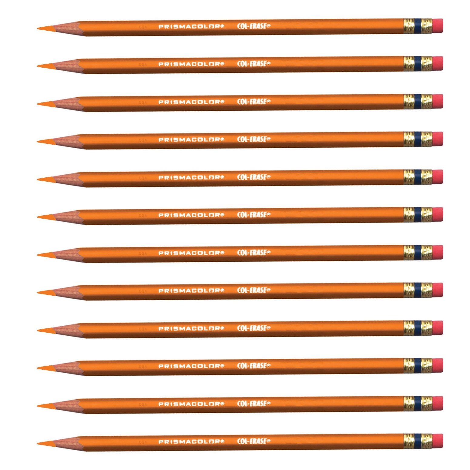 Prismacolor ColErase Erasable Colored Pencil ORANGE Set/12 Buy Online