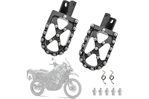 ASCSAPX Foot Pegs for KLR650, Dirt Bike Foot Pegs Footrests Pedals Rests Motorcycle Footpegs Rest Pedal CNC for YAMAHA KLR 650 1987-2018 2021-2024 (Black, KLR650 （1987-2018 2021-2024）), US-KLR650