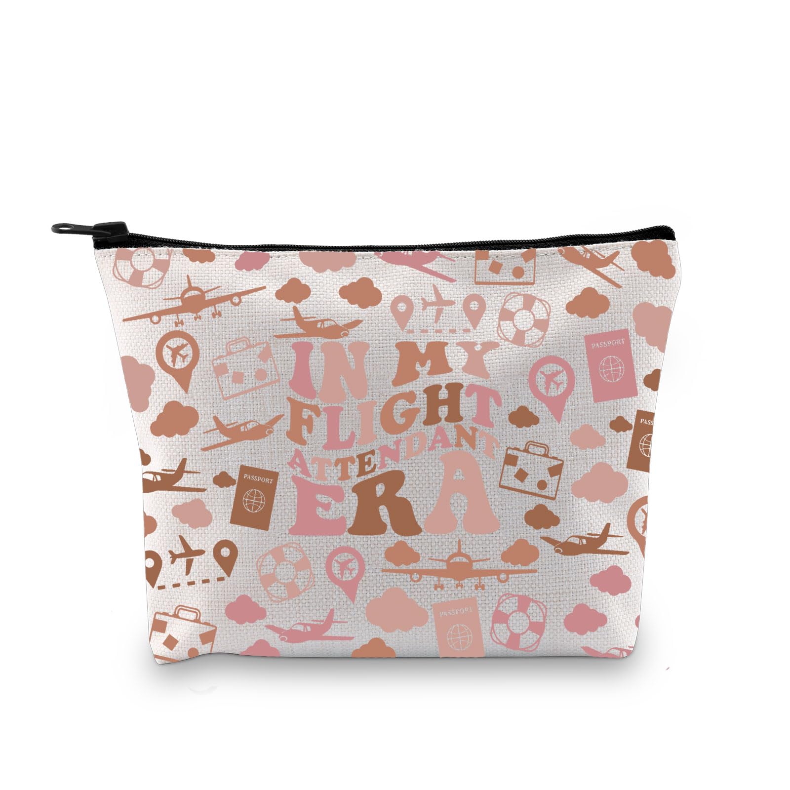 Flight Attendant Gift in My Flight Attendant Era Stewardess Aviation Travel Makeup Bag for Cabin Crew Hostess Aviation Gift (Flight Attendant Era Bag EU) — image 1
