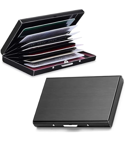 thumbnail image 2 of Slim RFID-Blocking Aluminum Wallet - Credit Card & ID Holder (4.3 X 2.8 Inches) 2 of 10