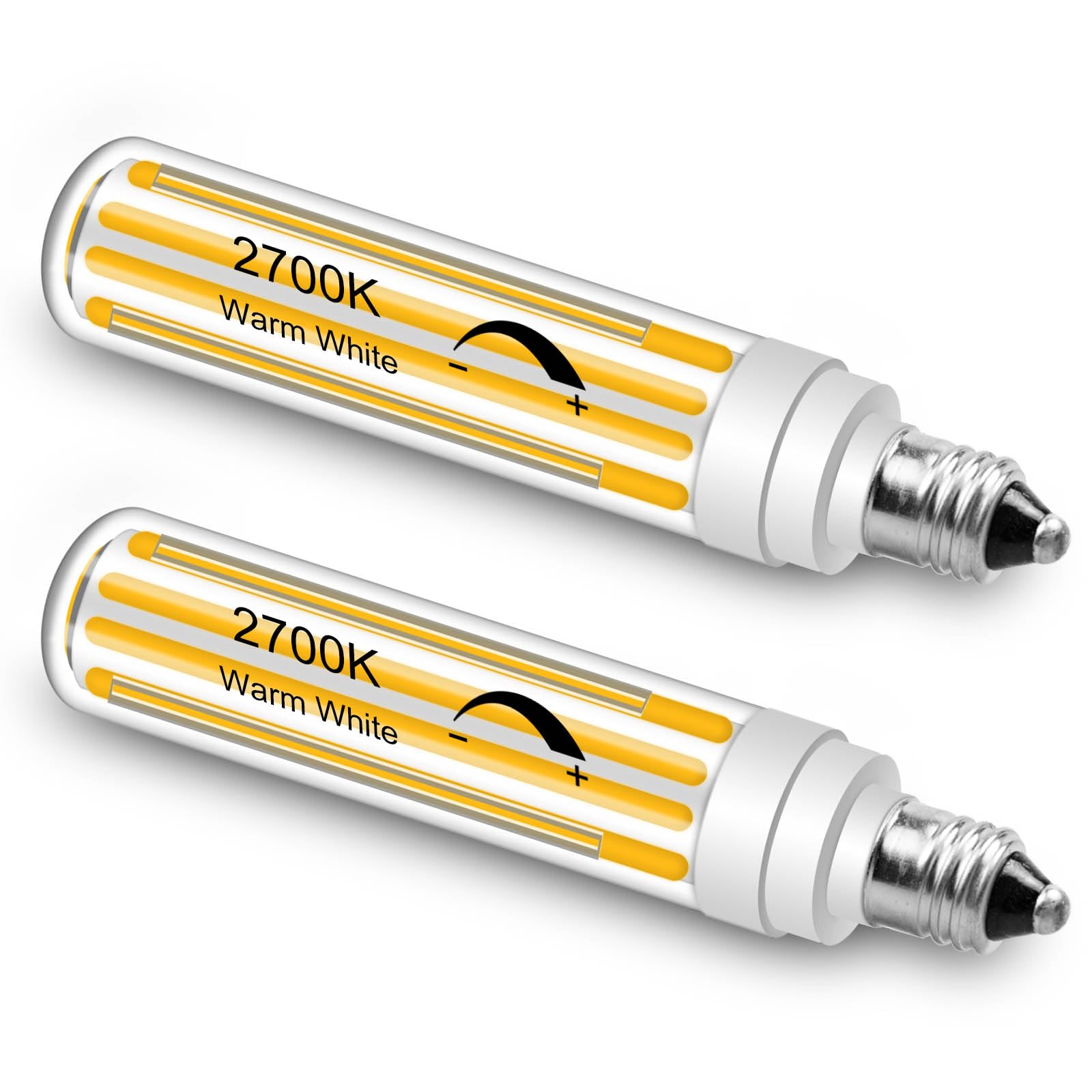 Photo 1 of ZHENMING Updated Dimmable E11 LED Bulb 100W 120W 150W Halogen Bulbs Equivalent,T4 COB Mini Candelabra LED Bulb Dimmable,Warm White 2700K,15W 1500LM JDE11 120V 100W-150W LED Bulb,2 Pack