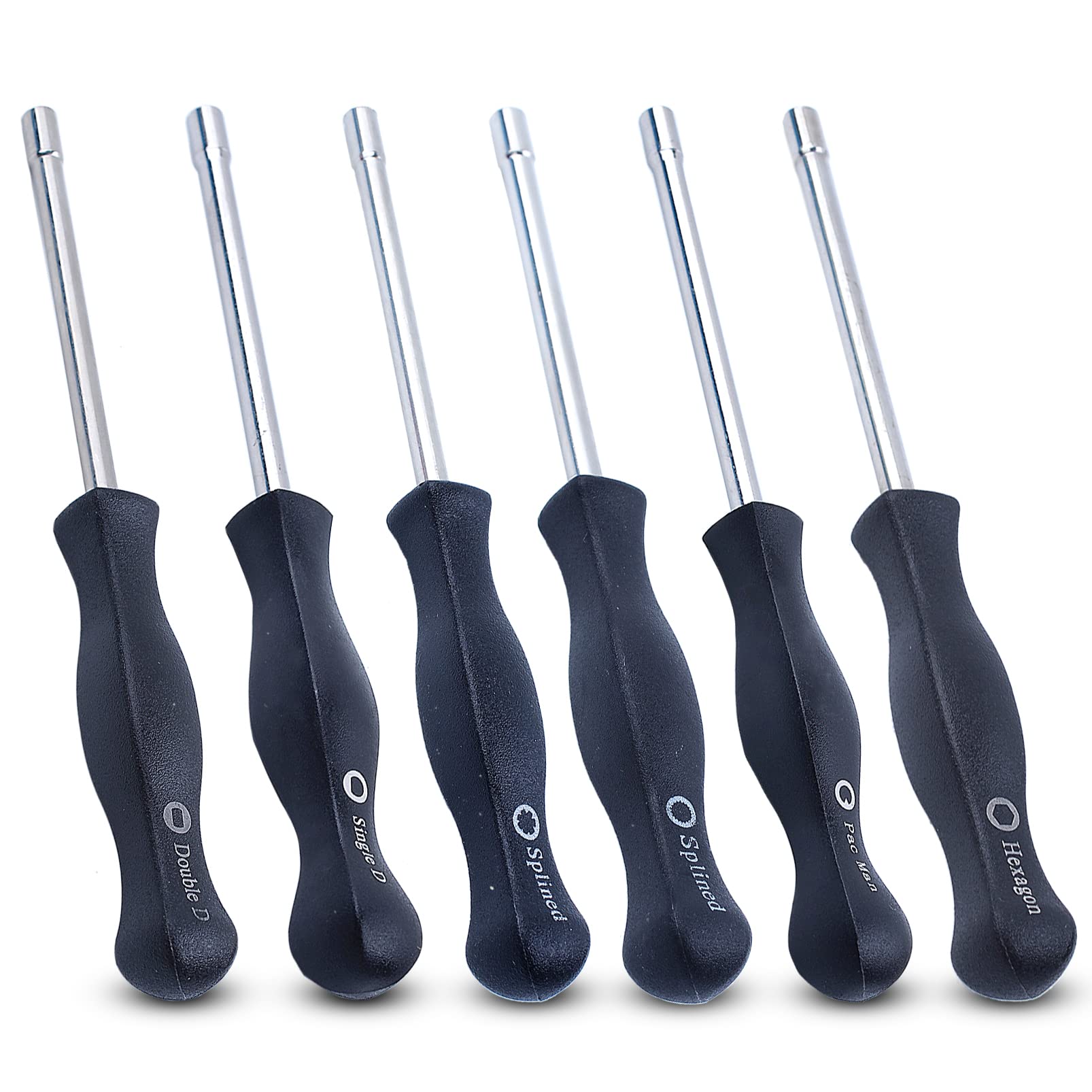 Haishine 6Pcs Carburetor Screwdriver Adjust Adjusting Tool for Husqvarna Stihl Ryobi Homelite Zama Walbro Poulan Chainsaw Trimmer