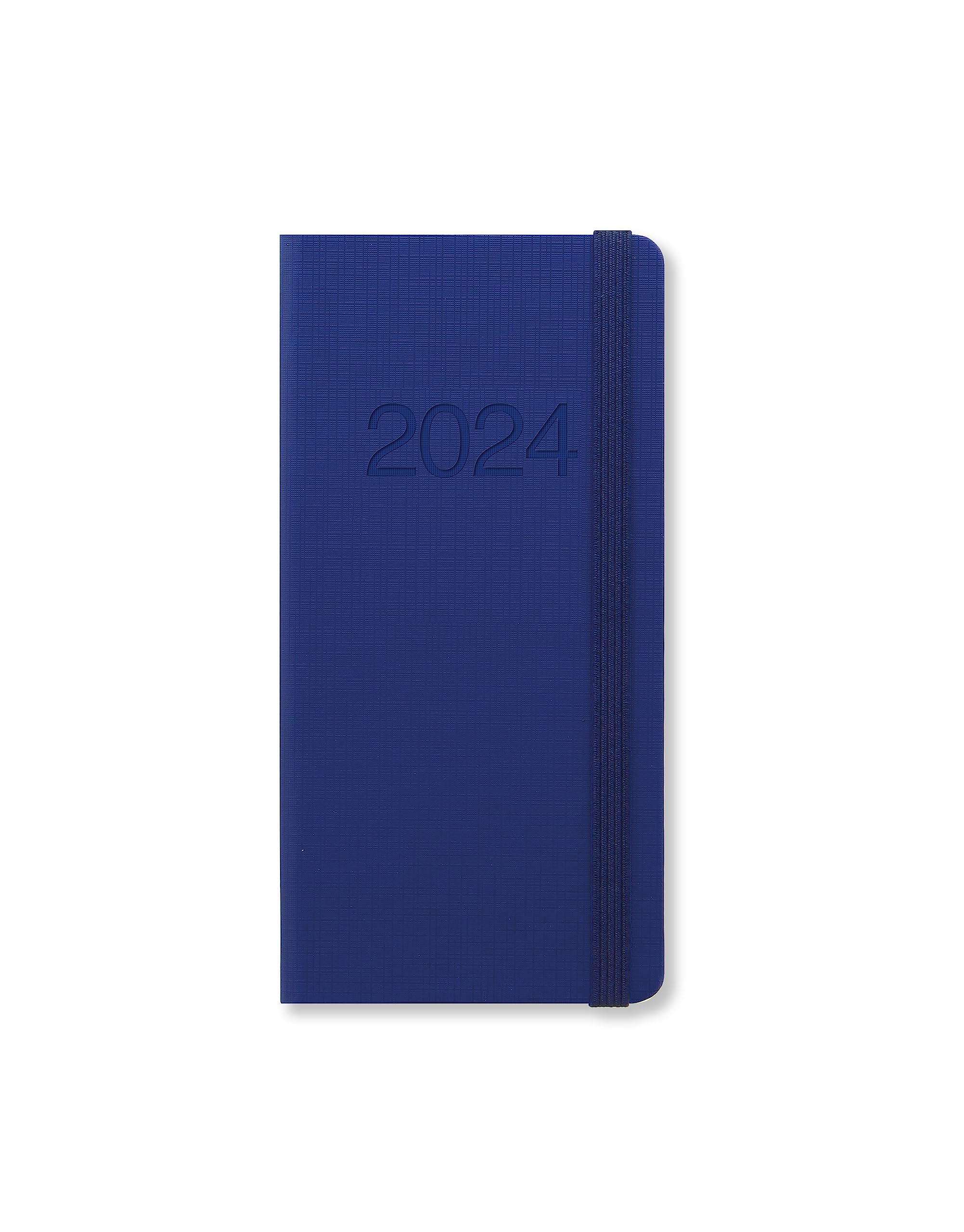 Letts Memo Slim week to view 2024 diary - blue