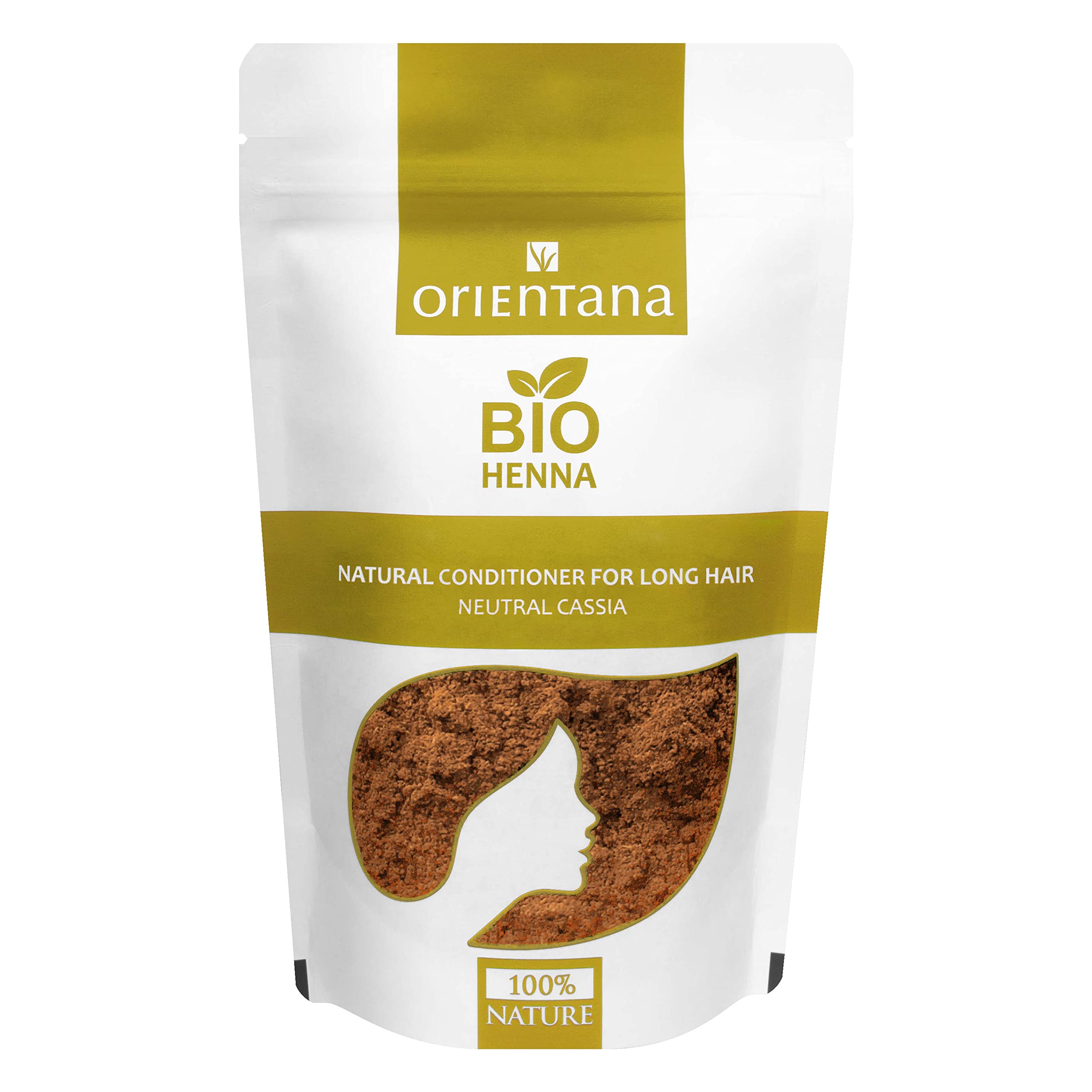 Orientana - Bio Hair Henna Neutral | 100% Natural Vegan Herbal Powder For Hair Dye | Hair Conditioner For Long Hair Without Colouring | Highlights Natural Colour | Nourish Shine & Volume - 100g