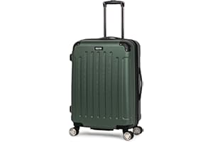Kenneth Cole REACTION Renegade Luggage Expandable 8-Wheel Spinner Lightweight Hardside Suitcase, Cilantro, 24-Inch Checked