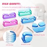 G2PLUS Handle Nail Brushes 4 Pack Plastic Fingernail Cleaning Brushes view 3