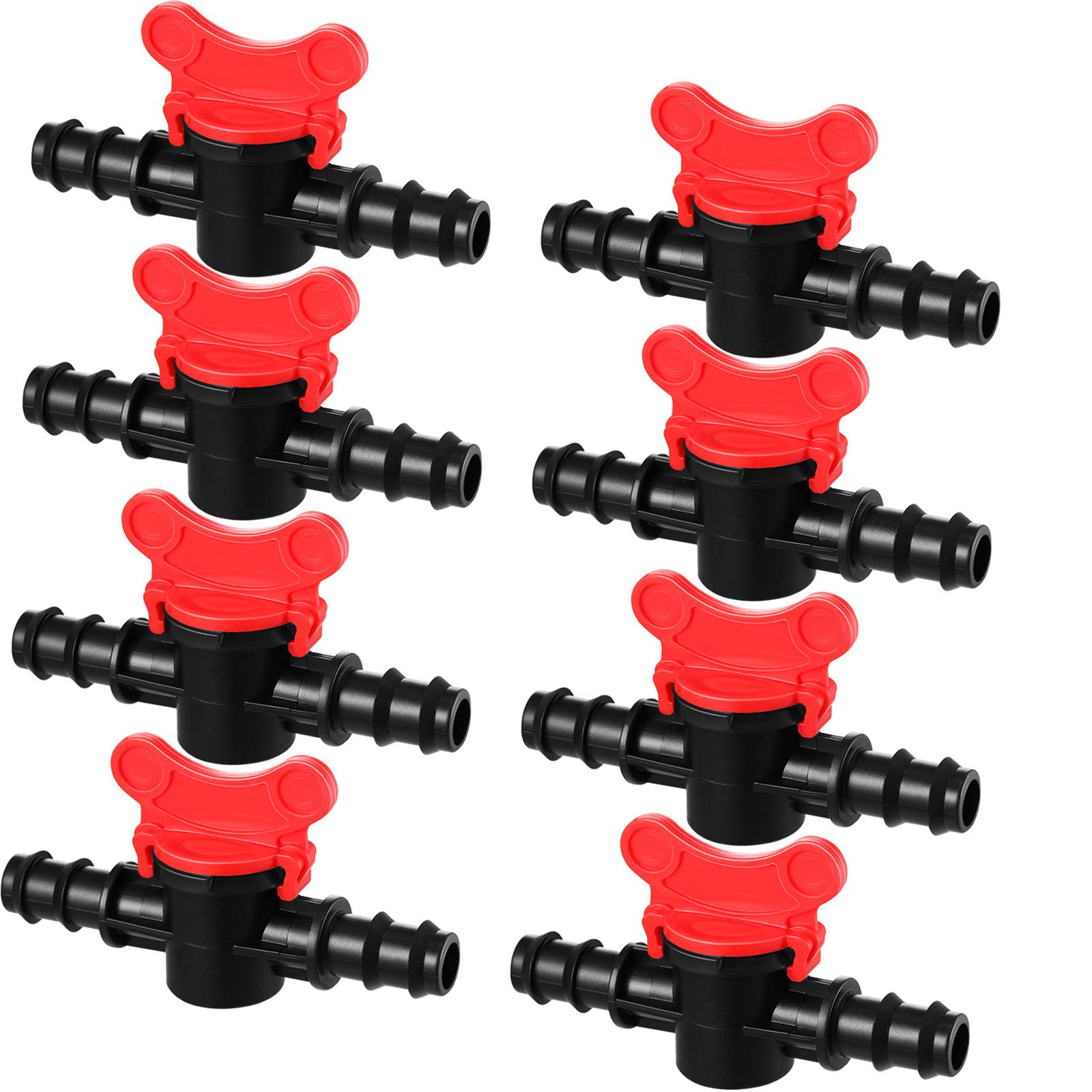 Boao Drip Irrigation Switch Valve Gate Valves for 1/2 Inch Double Male Barbed Valve (8)