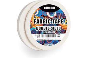 Double-Sided Fabric Tape,Hem Tape No Sew No Iron,1/4"+1/2" (2 Rolls) | No Sewing or Ironing Required, Quick Clothing Repairs,