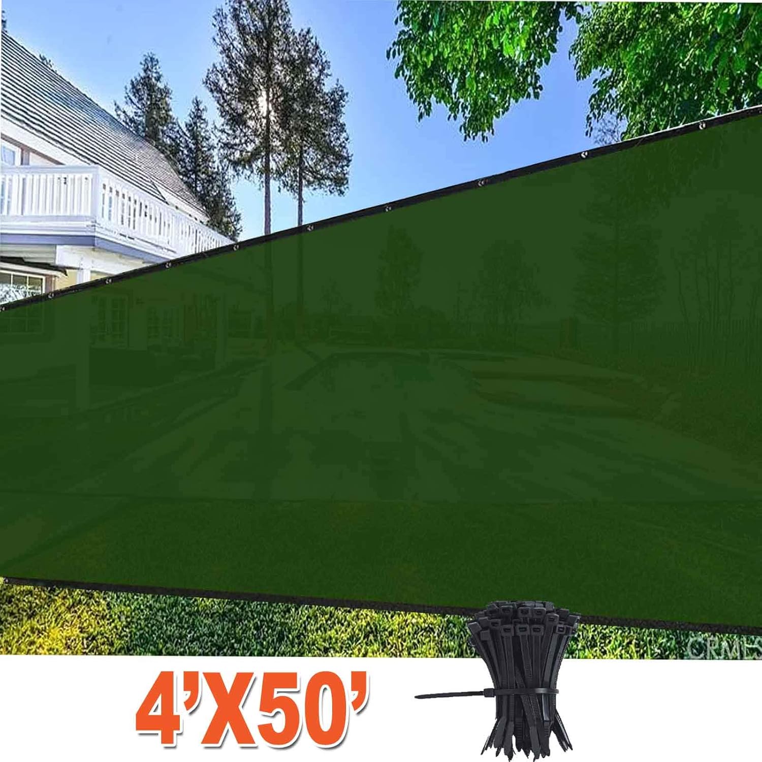 Yard, Garden & Outdoor Living Items Black 8'x50' Fence Windscreen