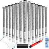 CHAMPKEY X-WEAVE Rubber Golf Grips 13 Pack with Full Repair Kits - Medium Lower Hand Golf Club Grips - Enhanced Grip and Traction Golf Grips for Men and Women