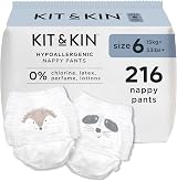 Kit & Kin Premium Nappy Pants Size 6 15+ kg 12 Packs 216 Pants