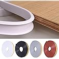 U-Shape Edge Banding, 16.4ft Self Adhesive Veneer Edging,TPE Flexible Furniture Edge Protector for Cabinet Repair Furniture Restoration (15MM, White)