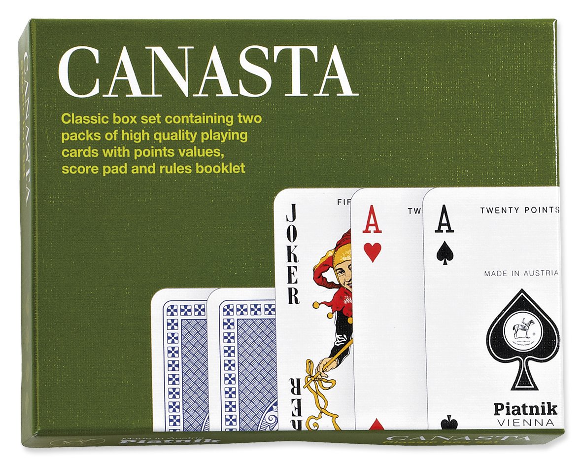 Gibsons Canasta Double Deck Playing Cards from Piatnik | Card Game | Pack of cards, Green