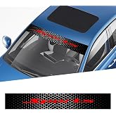 QianBao Car Front Window Windshield Banner 51.1'' x7.8''Style E | QianBao Universal Sport Vinyl Decal Front Rear Window Sun Strip Visor Decoration Sticker