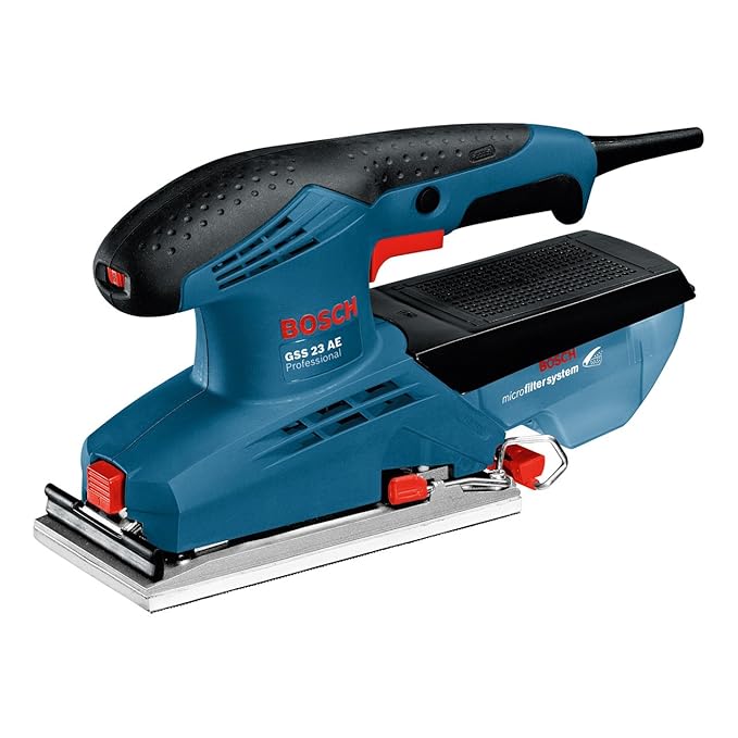 Bosch Professional Schwingschleifer GSS 23 AE (190 Watt, Schwingschleif-Ø: 2 mm, im Koffer)