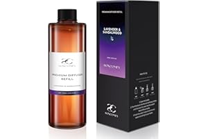 SOXCOMFY Diffuser Oil Luxury Essential Oils for Diffuser Refill & Air Freshener,Long-Lasting Natural Home Fragrance and Hotel Scent for Diffusers - 8.45 Fl.oz(250ml), Lavender & Sandalwood