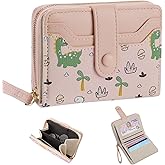 ANPHSIN Valentine's Day Gifts Wallet for Girls- Pink Vegan Leather Small Purse for Little or Teen Girls Age 6-14