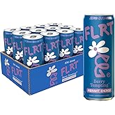 FLRT Energy, Berry Tempting, Clean Energy, Energy Drink, 12 Fl Oz (Pack of 12)