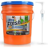 Ultra Fresh 6X Platinum Sport Laundry Detergent, Odor Remover, 5 Gallon | All Machine Types Including HE, Up to 640 Loads per Bucket, Easy Dispensing Pump, Concentrated Bulk Laundry Supply