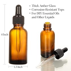 AOZITA 24 PCS, 1 oz Dropper Bottles for Essential