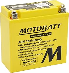 Motobatt MBT14B4 AGM Factory Activated Replaces 13