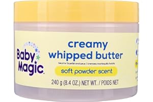 Baby Magic Creamy Whipped Butter | Helps Keep Skin Feeling Healthy and Baby Soft | Hypoallergenic | 8.4 fl oz.