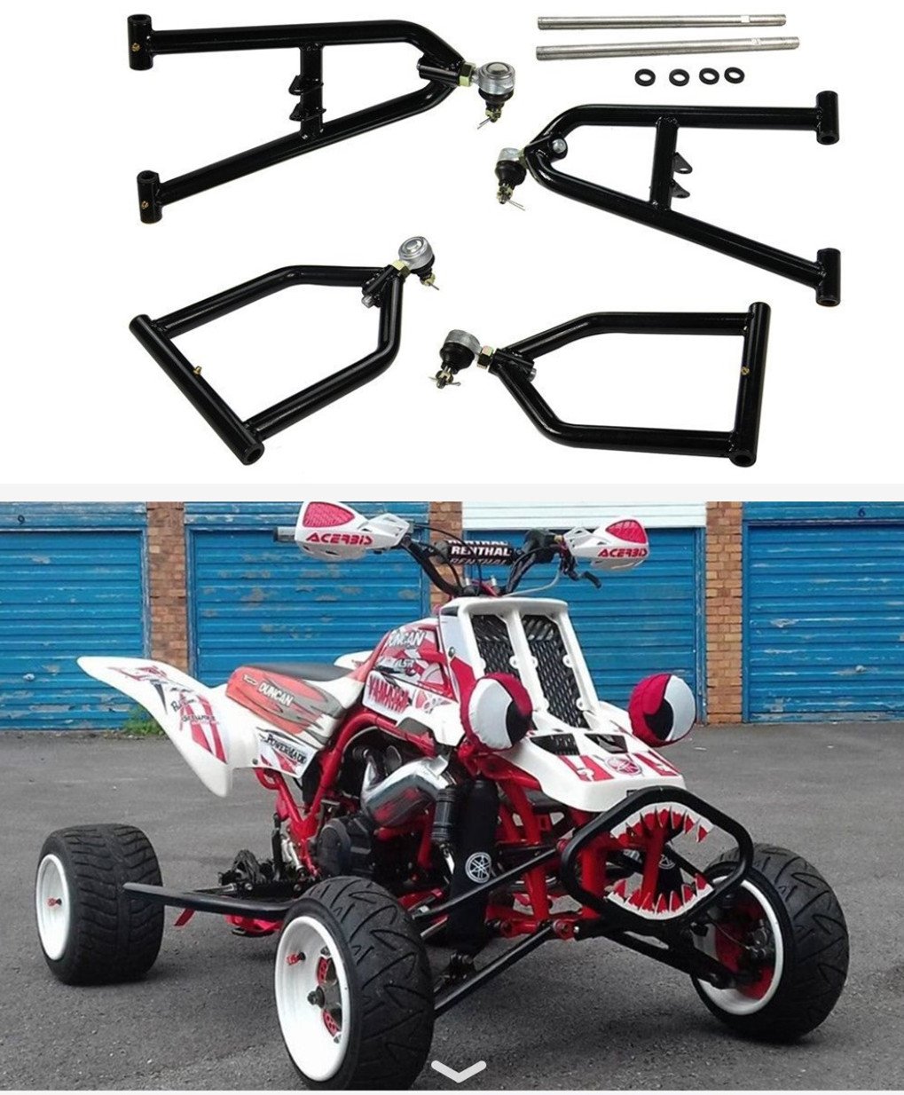 Buy ALLOYWORKS Adjustable Extended Front Aarm +2+1 Wider for Yamaha