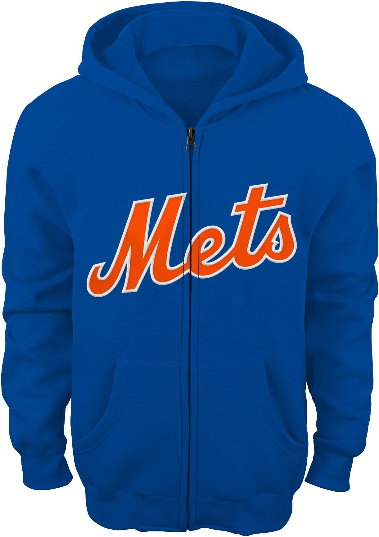 MLB New York Mets Youth Boys 8-20 Full Zip Fleece-L (14-16)
