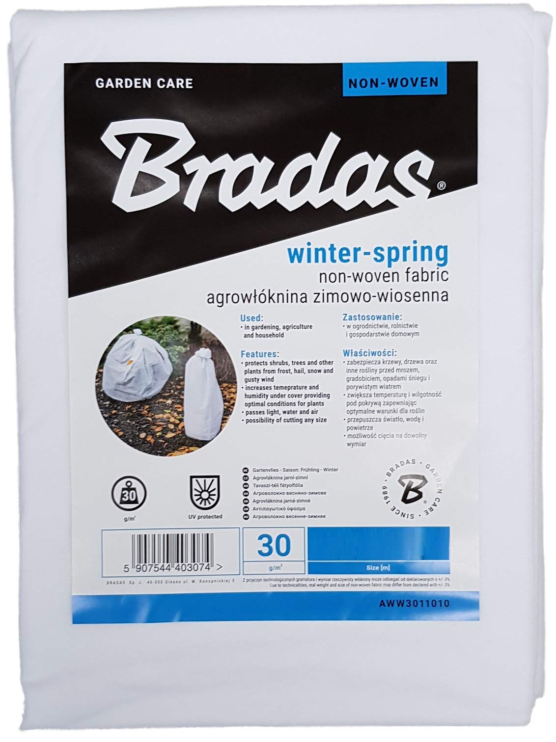 Bradas Frost protection fleece,protect from wind,sun,pests and the cold (1, 3.2m x 5m)