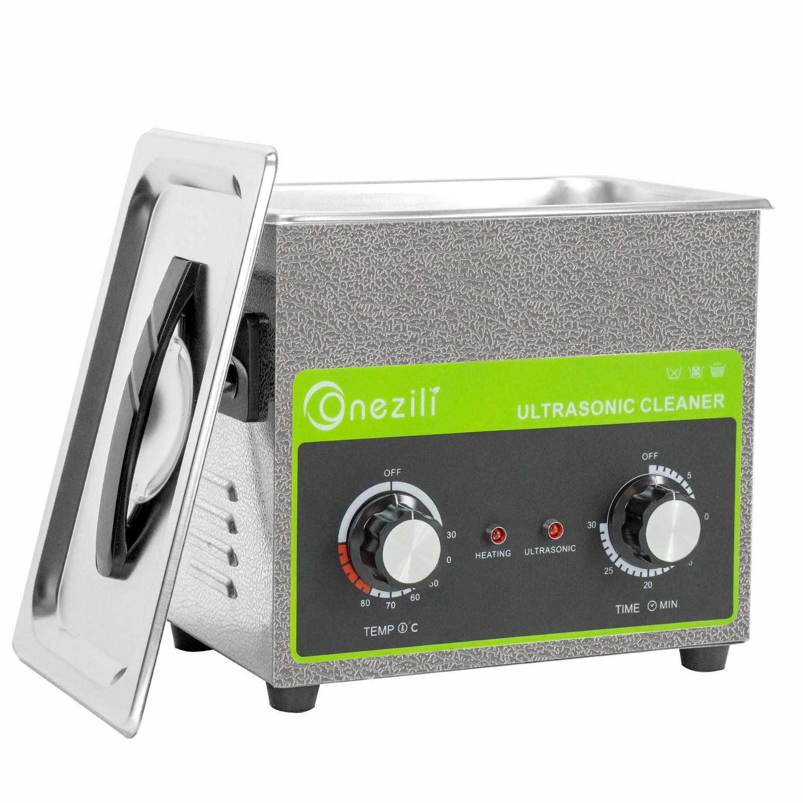 Photo 1 of ONEZILI Ultrasonic Cleaner 3L 0.8gal 120W Ultrasonic Jewelry Cleaner with Heater and Timer for Tool Parts Carburetor Watch Glasses Denture Coin