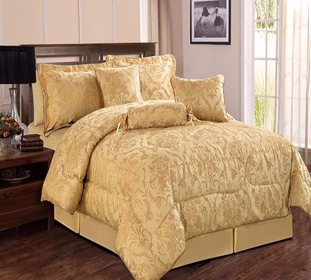 Thl Sandra Ruby Bedspreads Comforter Luxury 7 Pieces Bed Spread